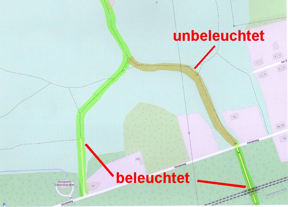 Weg-Beleuchtung